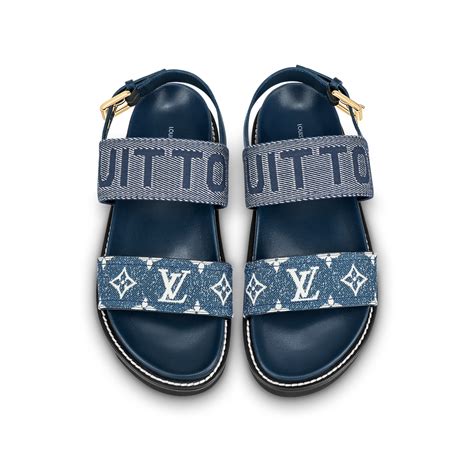 lv white sandals|louis vuitton sandals flat.